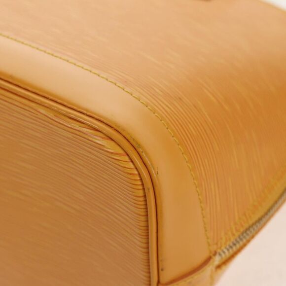 Louis Vuitton Alma Handbag Epi Leather Yellow Leather Handbag (Pre-Owned) - Picture 12 of 16